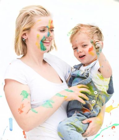 painter Mutter kind Farbe 